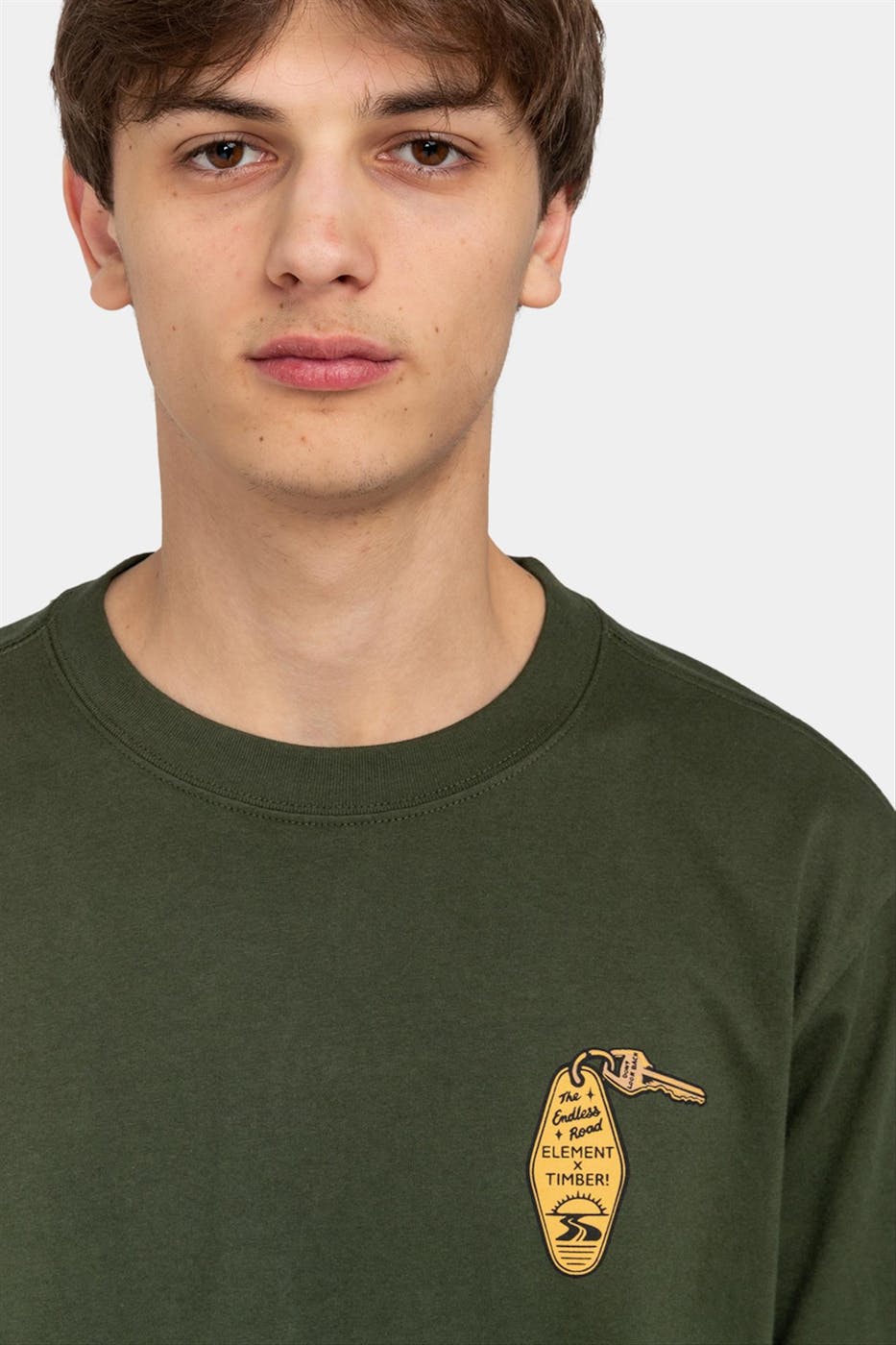 Element - Kaki Timber Motel T-shirt
