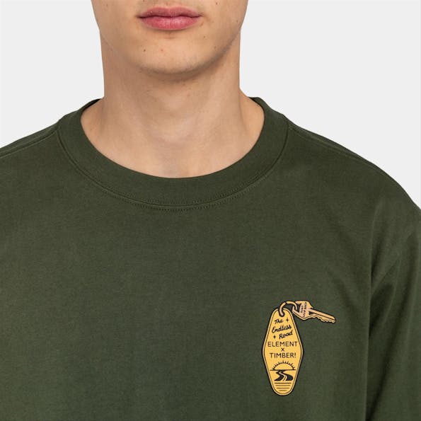 Element - Kaki Timber Motel T-shirt