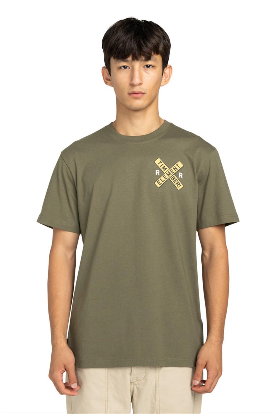 Element - Legergroene Timber T-shirt
