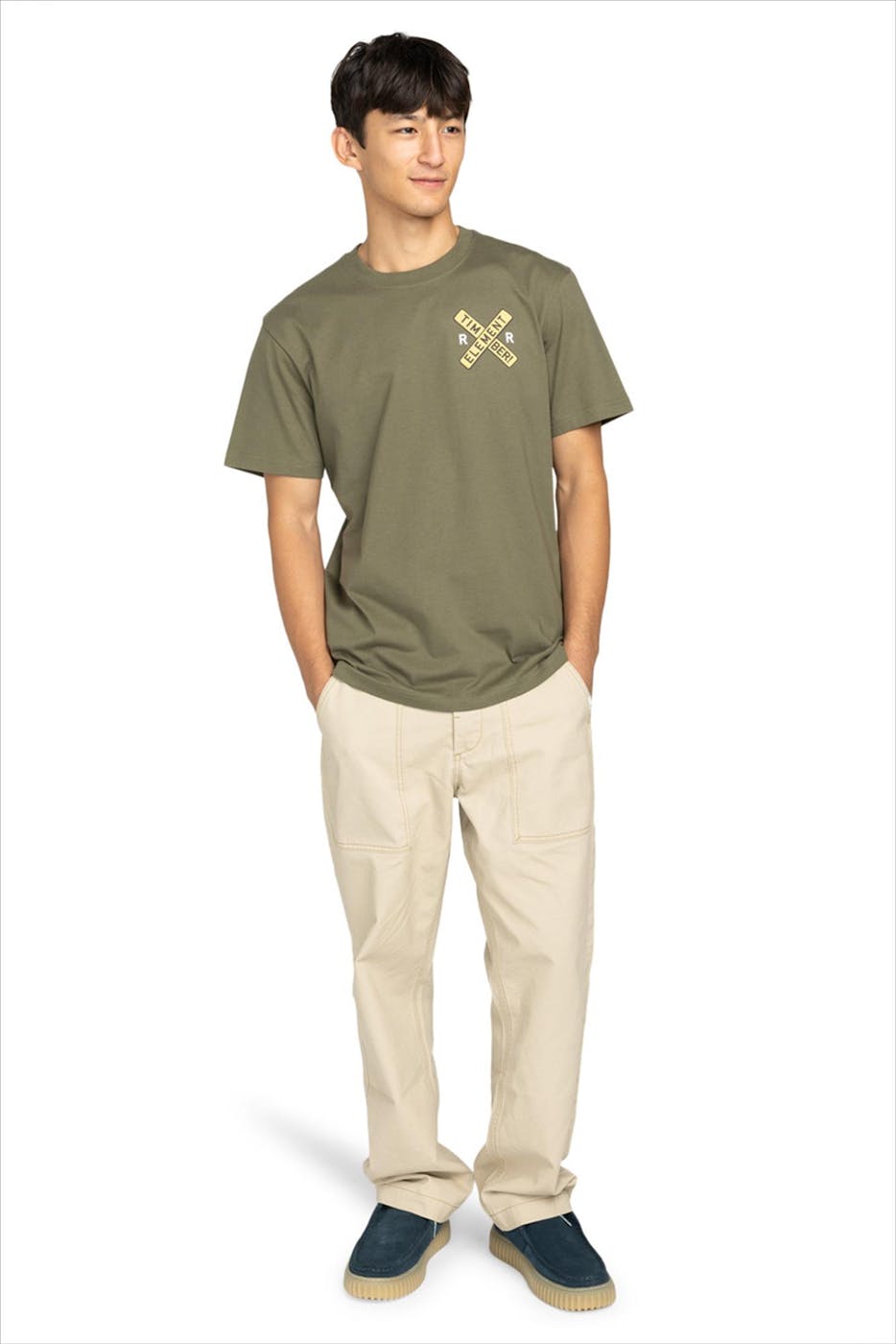 Element - Legergroene Timber T-shirt