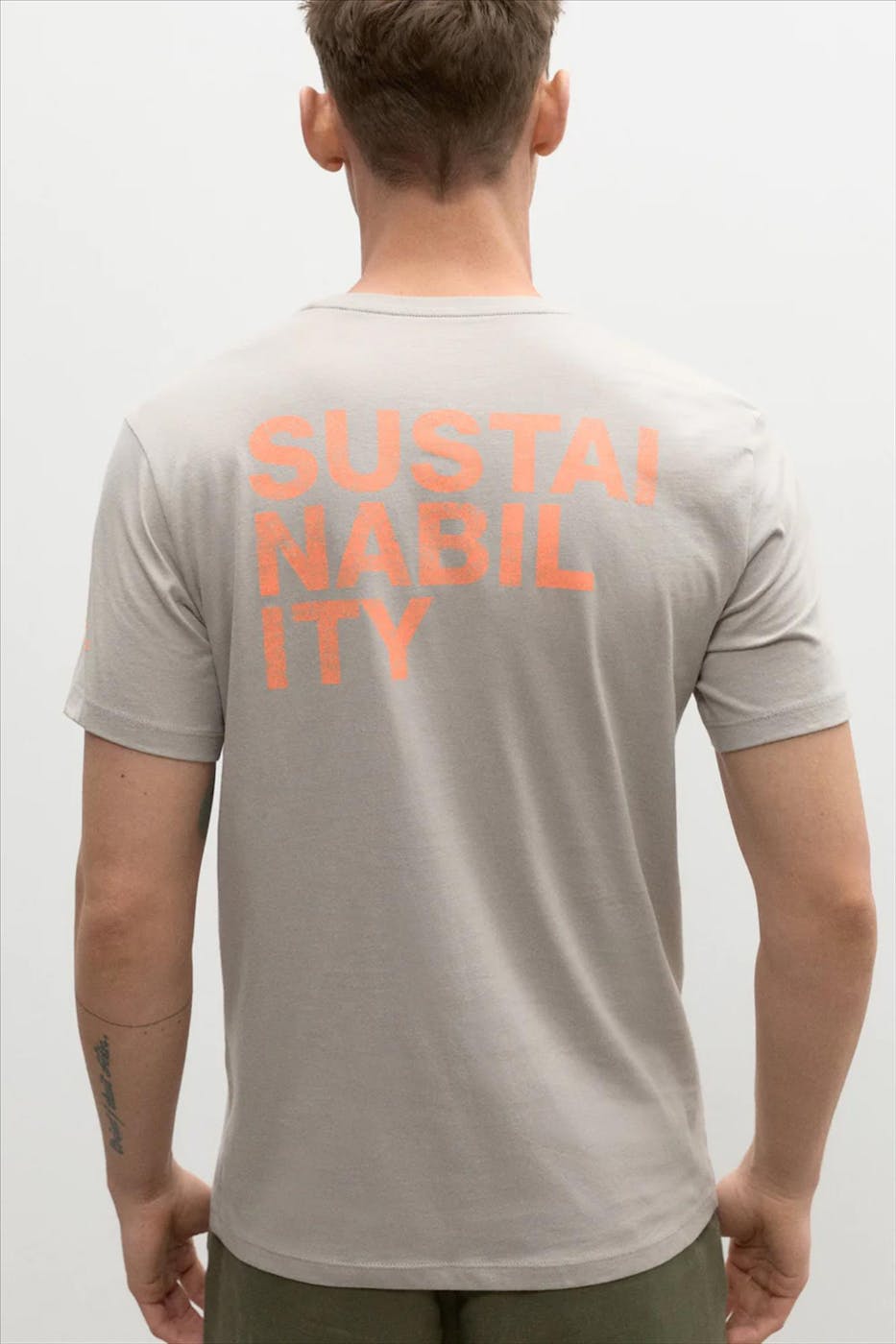 ECOALF - Lichtgrijze Sustano T-shirt