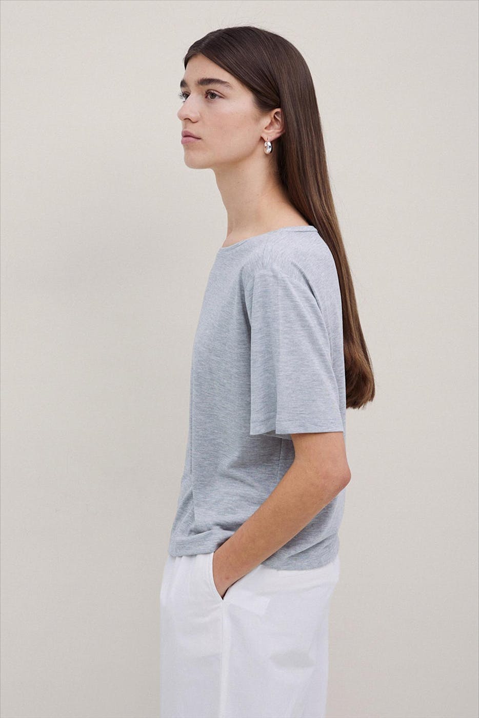 YERSE - Grijze Lorena T-shirt