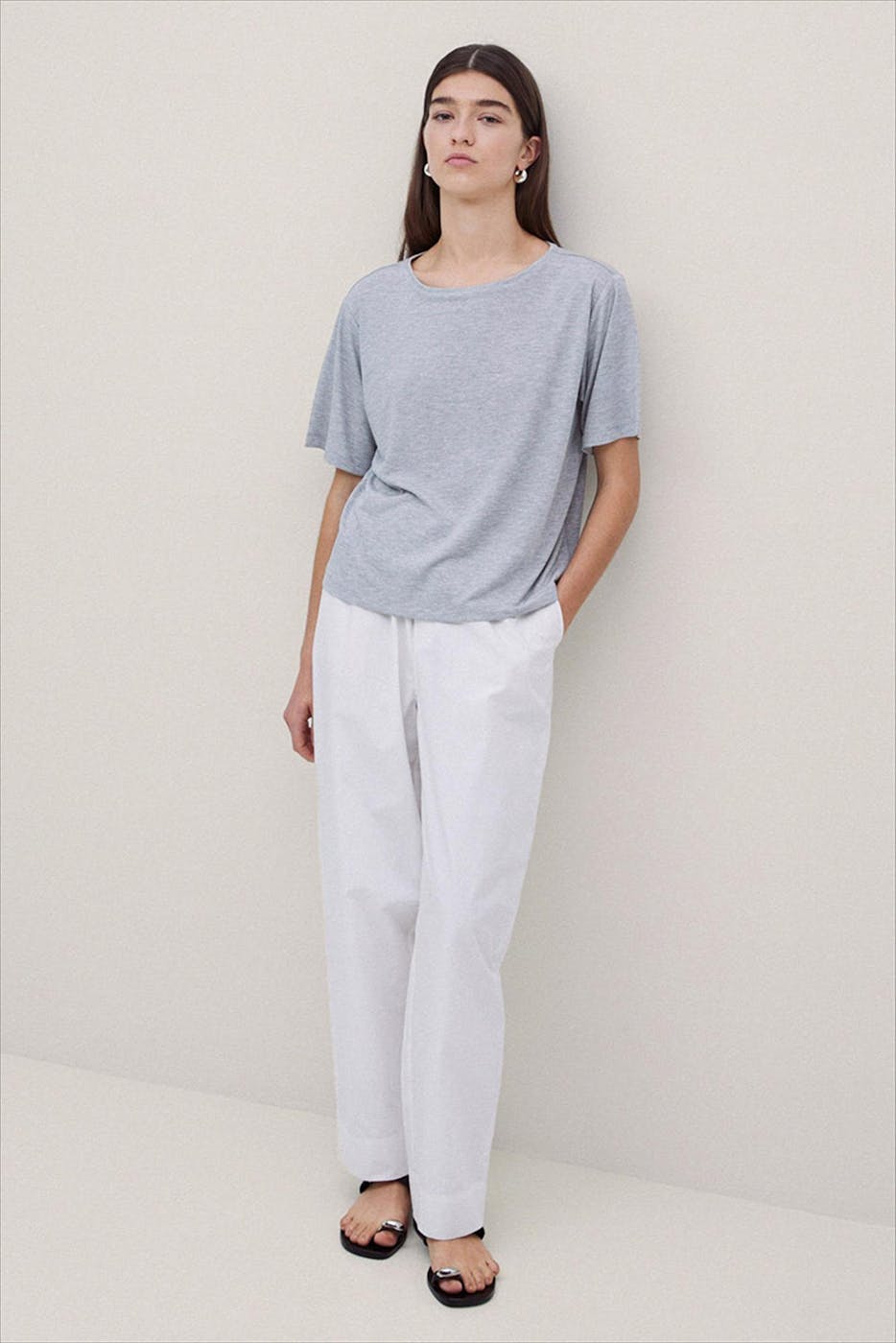 YERSE - Grijze Lorena T-shirt