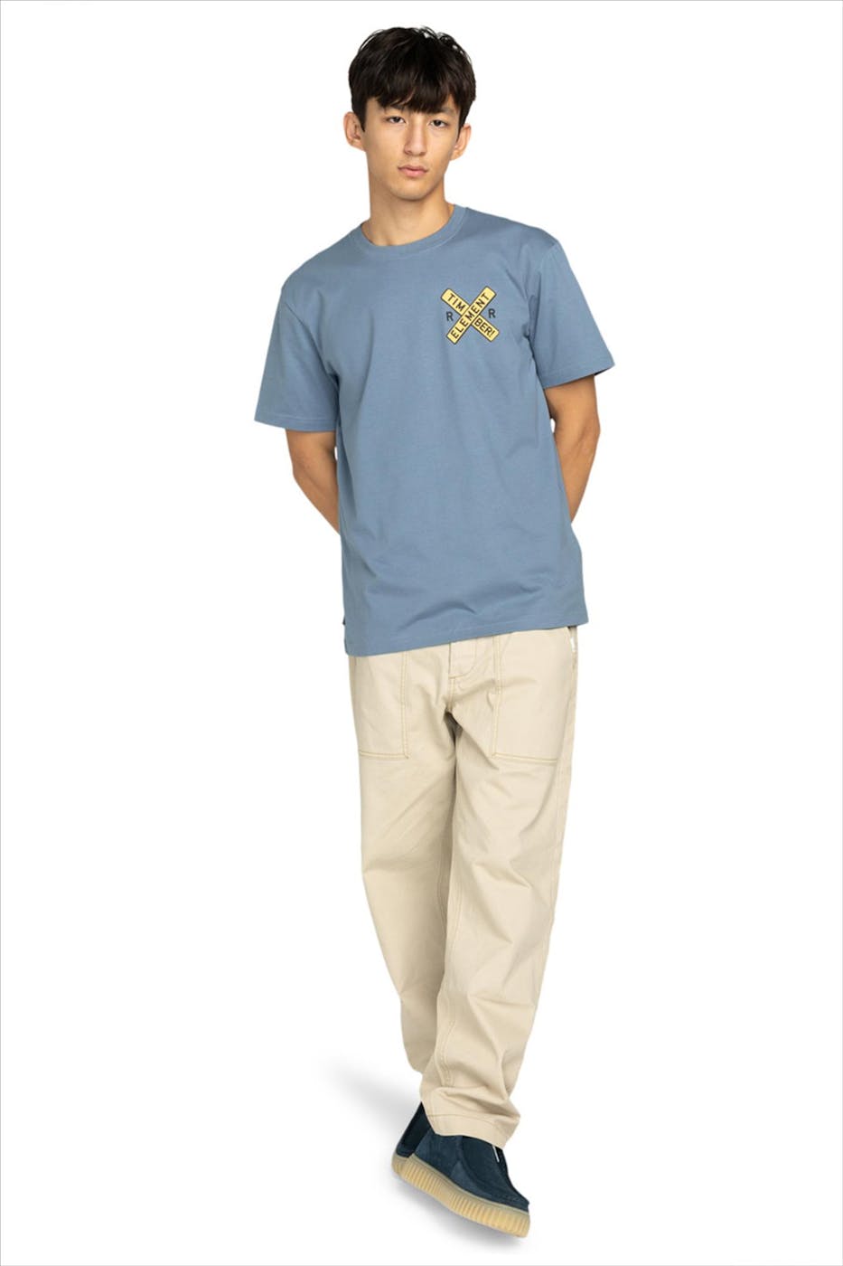 Element - Grijsblauwe Timber t-shirt