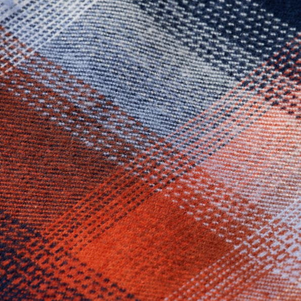 Scotch & Soda - Blauw-rood Geruit Organisch overhemd