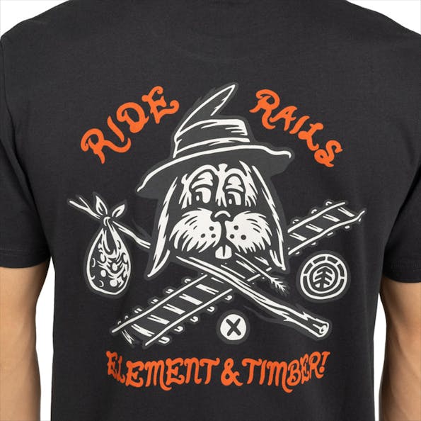 Element - Donkergrijze Timber Hobos T-shirt