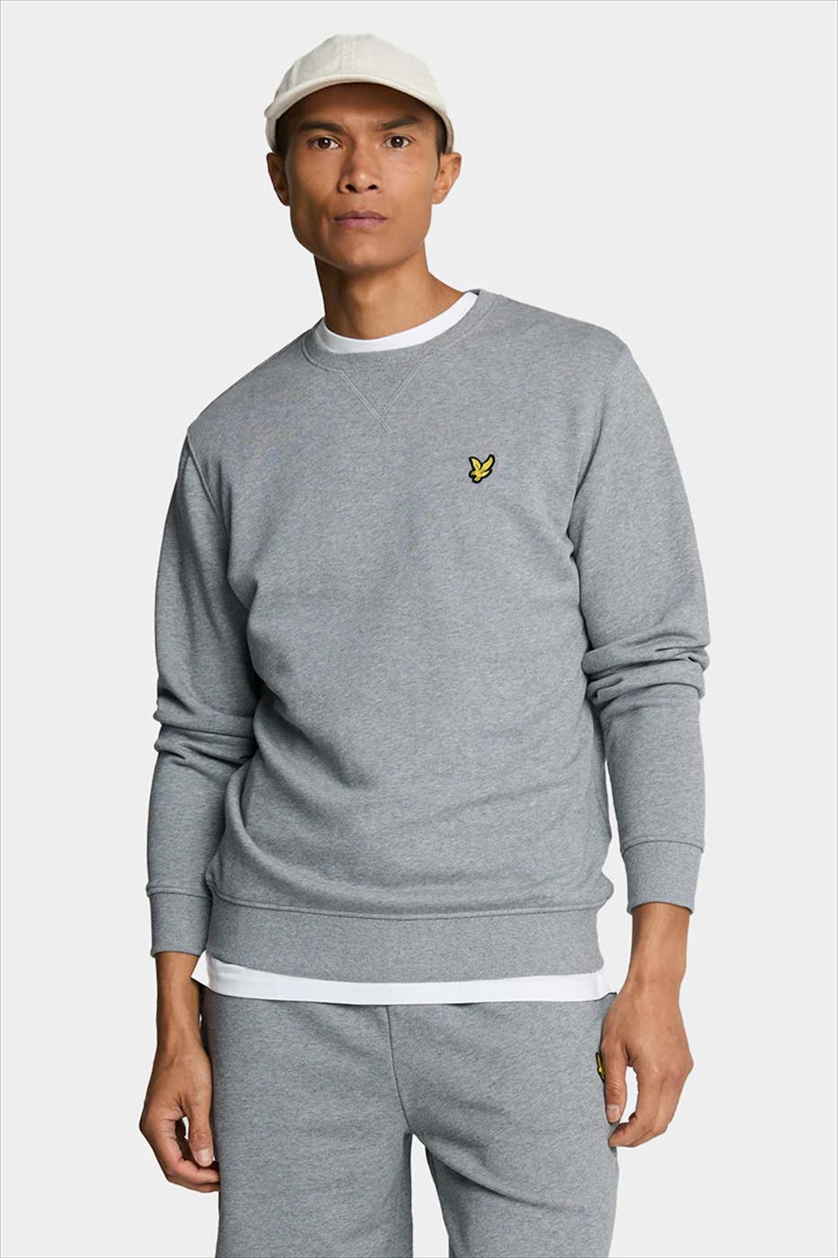 Lyle & Scott - Grijze Crew Neck sweater