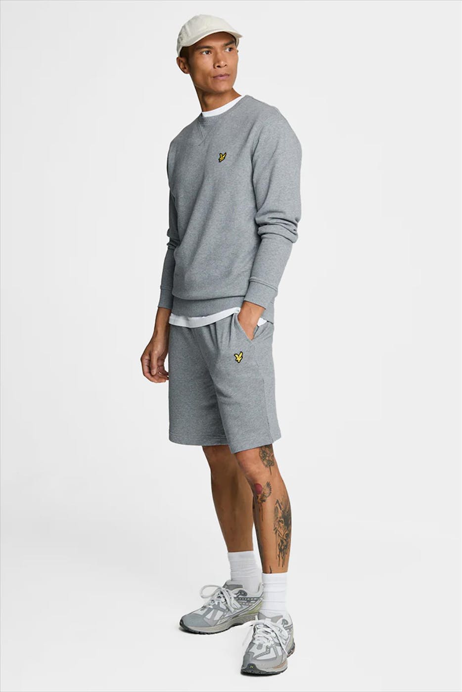 Lyle & Scott - Grijze Crew Neck sweater
