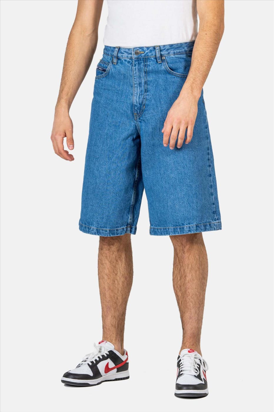 Reell - Blauwe Belmont jeansshort/ jort