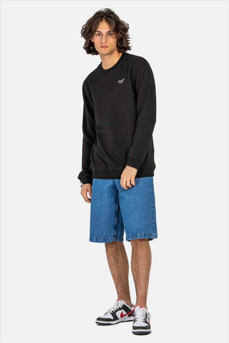 Reell - Blauwe Belmont jeansshort/ jort