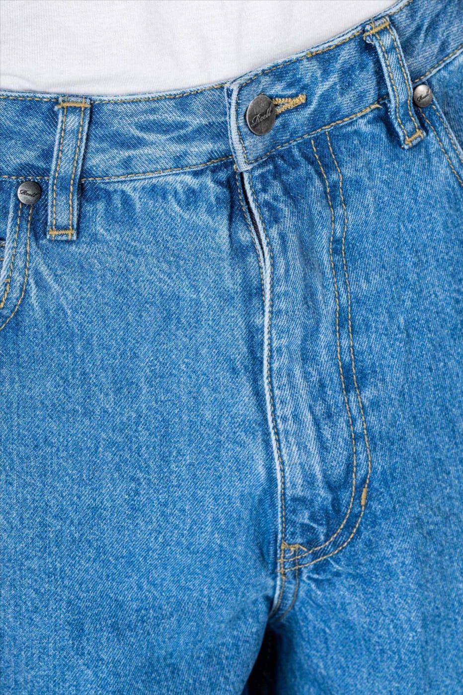 Reell - Blauwe Belmont jeansshort/ jort