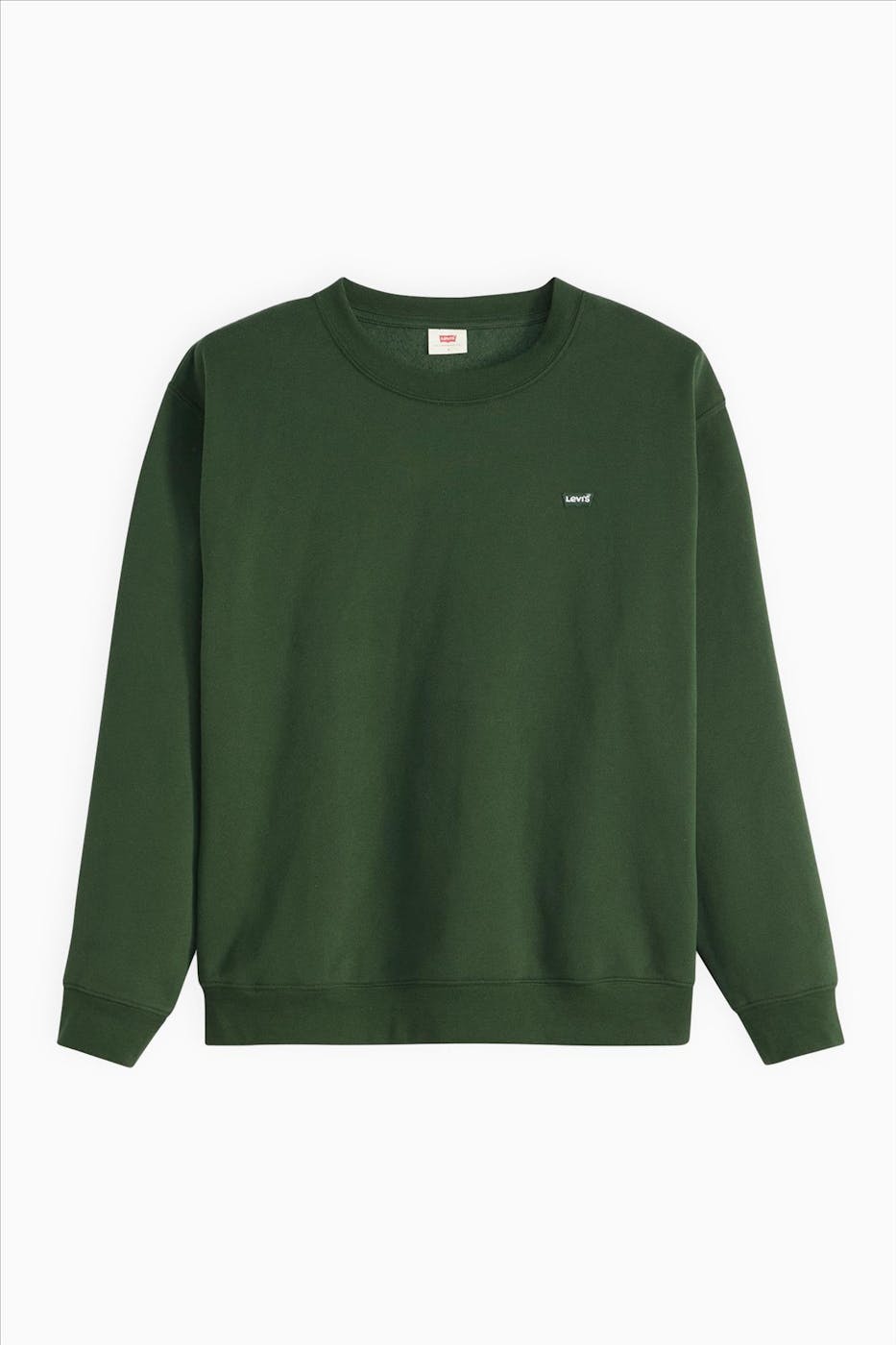 Levi's - Donkergroene Everyday Fleece sweater