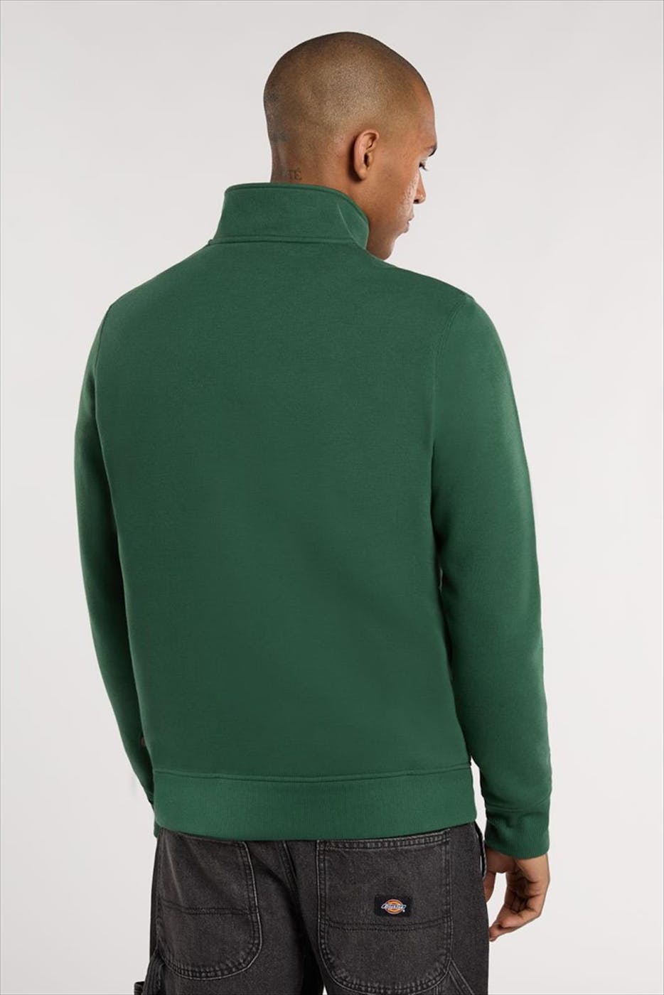 Dickies - Groene Oakport Quarter Zip sweater