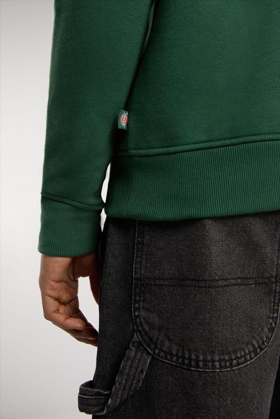 Dickies - Groene Oakport Quarter Zip sweater