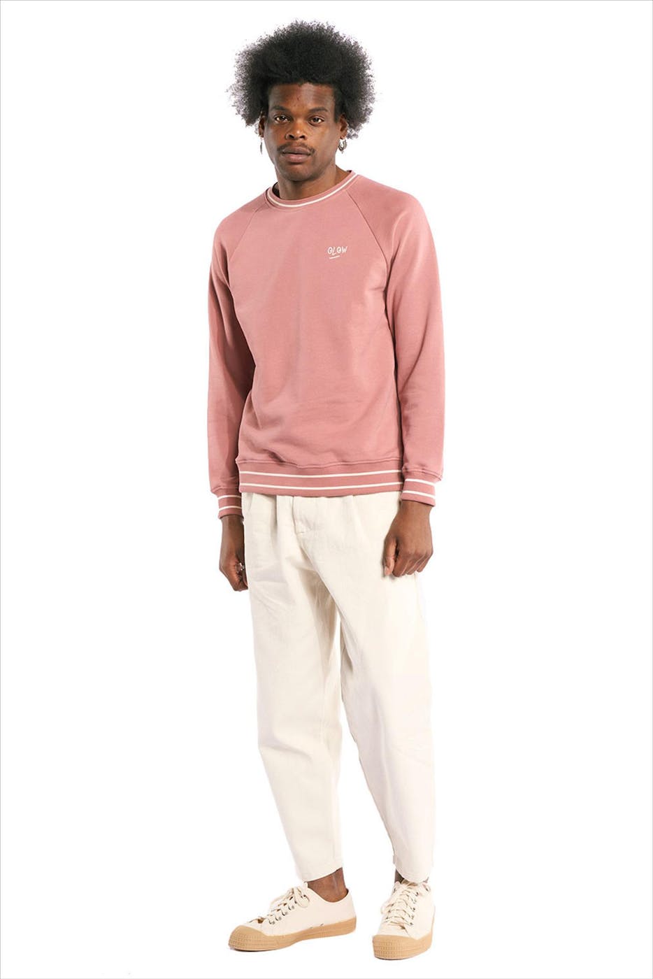 OLOW - Donkerroze Cruz sweater