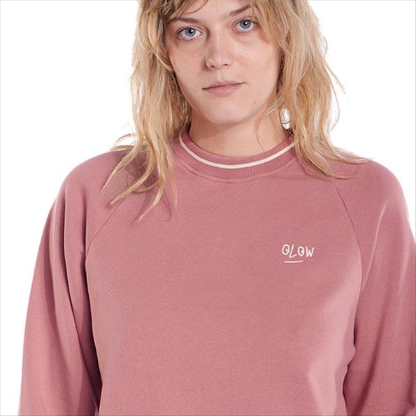OLOW - Donkerroze Cruz sweater