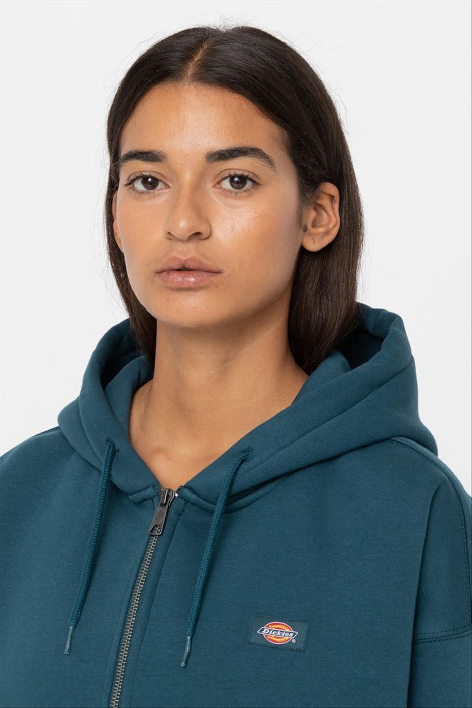 Dickies - Groenblauwe Oakport Zip hoodie