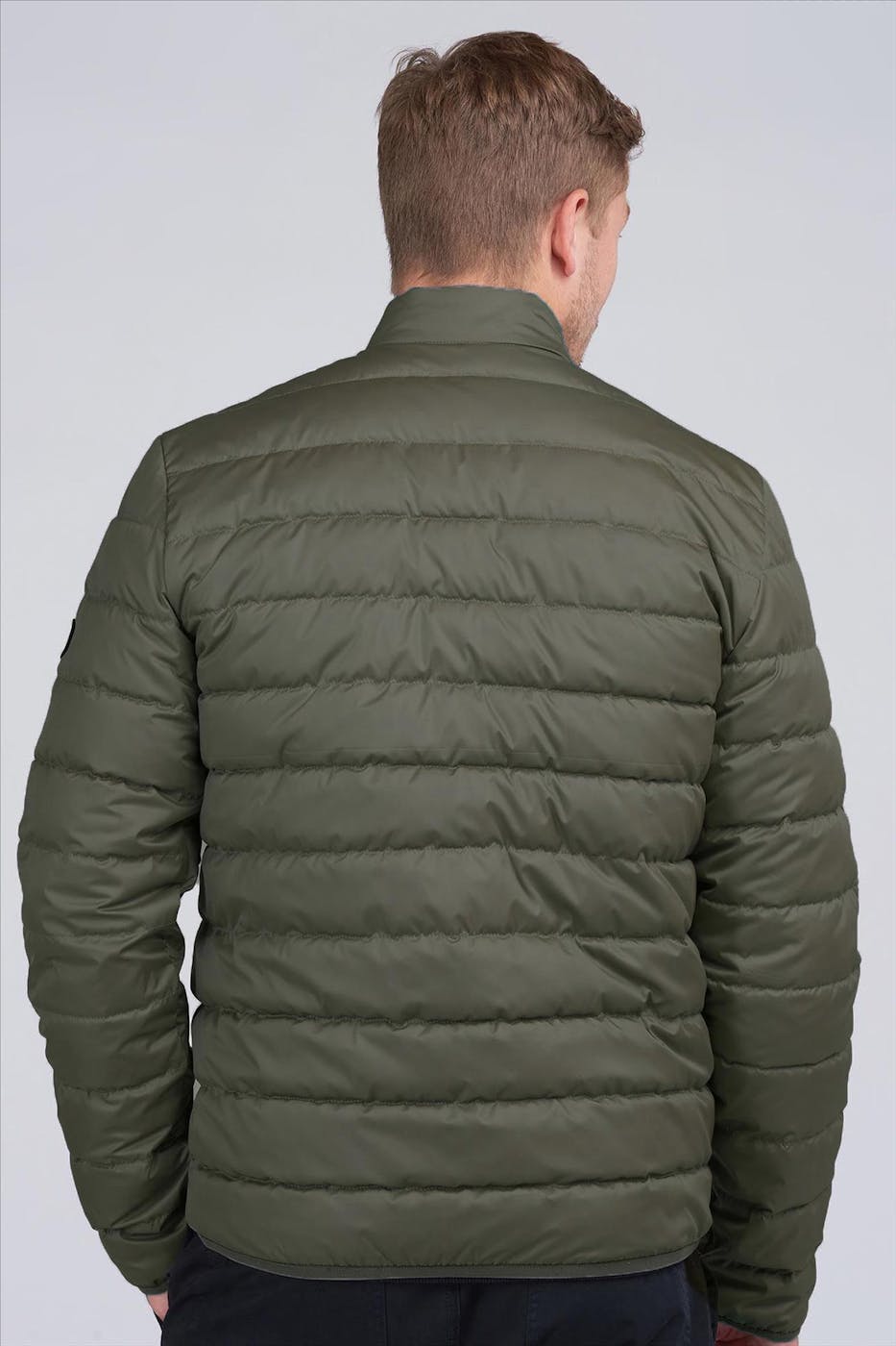 Barbour - Donkergroene New Chain Quilt puffer jacket
