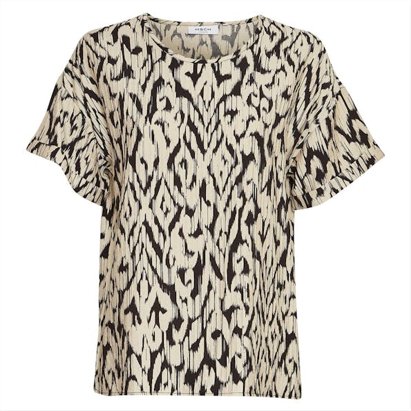 MSCH COPENHAGEN - Ecru-zwarte Vlora blouse