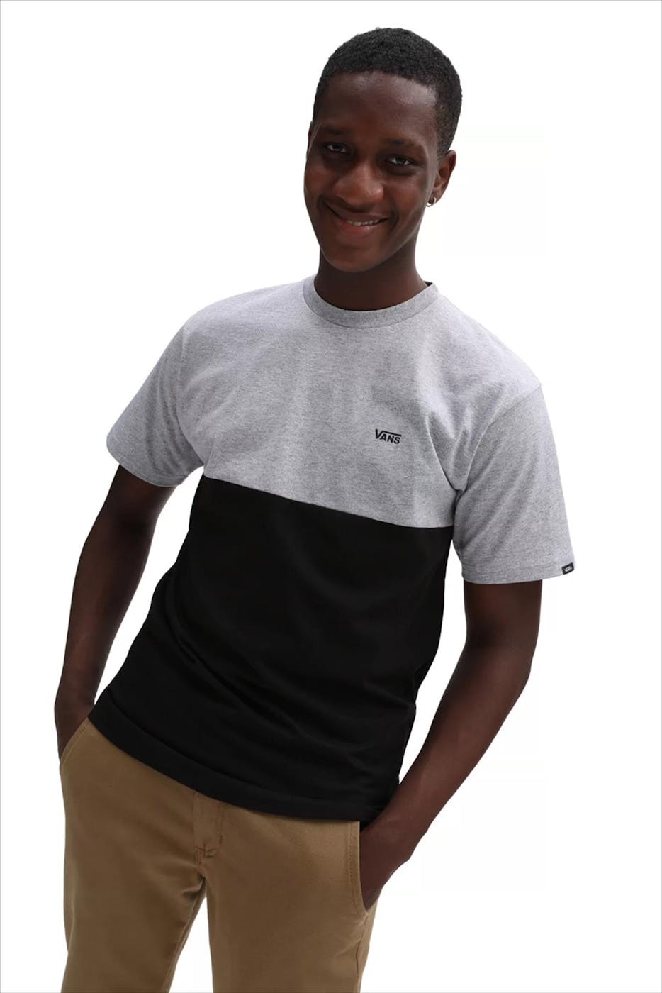 Vans - Grijs-zwarte Athletic T-shirt