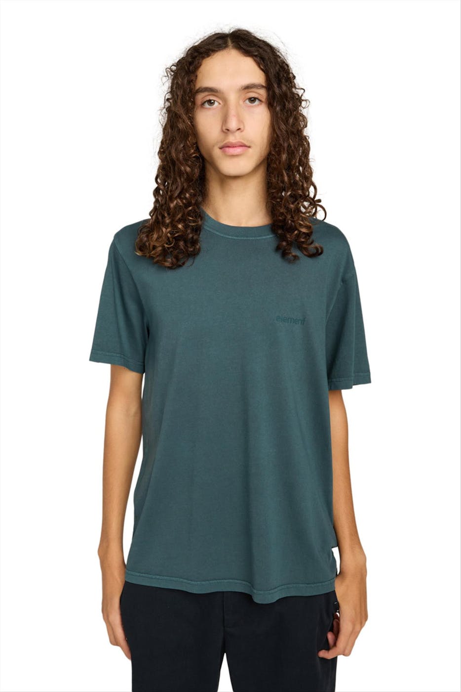 Element - Donkergroene Lowcase Pigment T-shirt