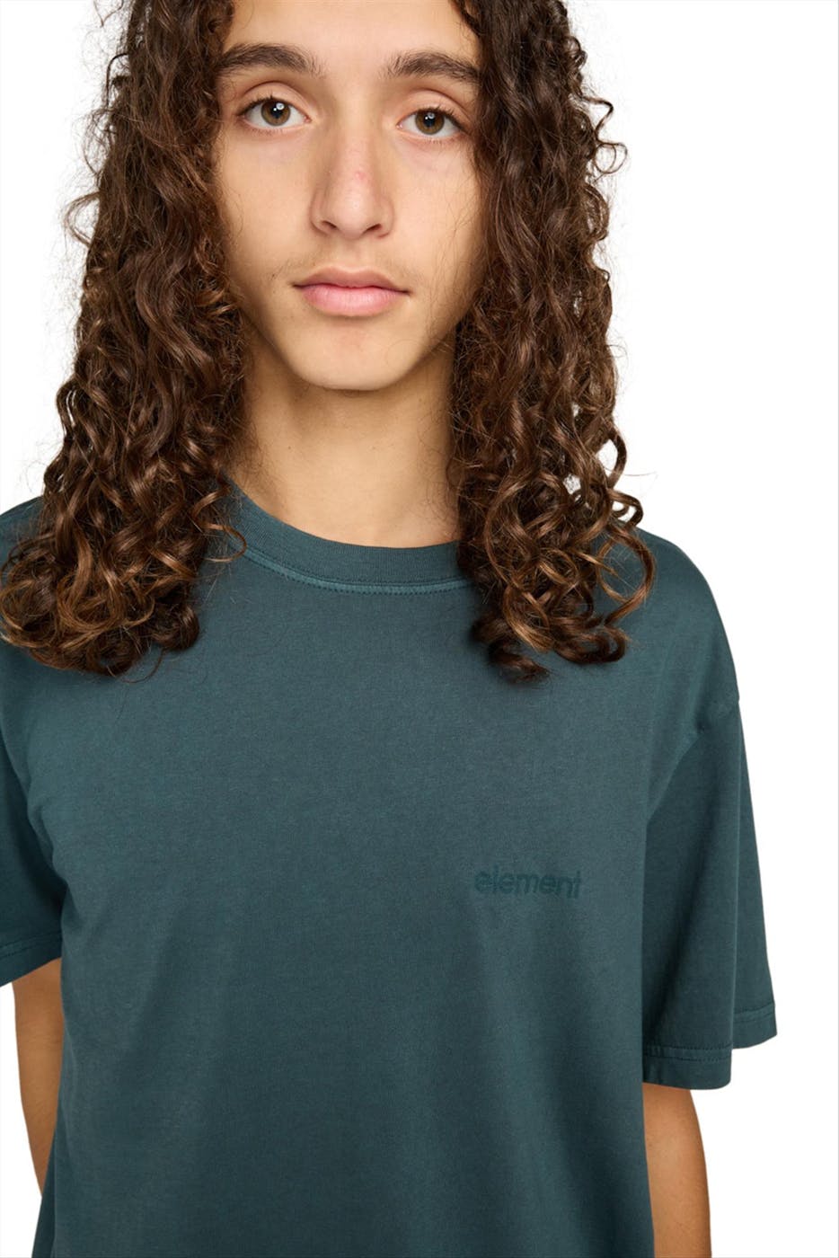 Element - Donkergroene Lowcase Pigment T-shirt