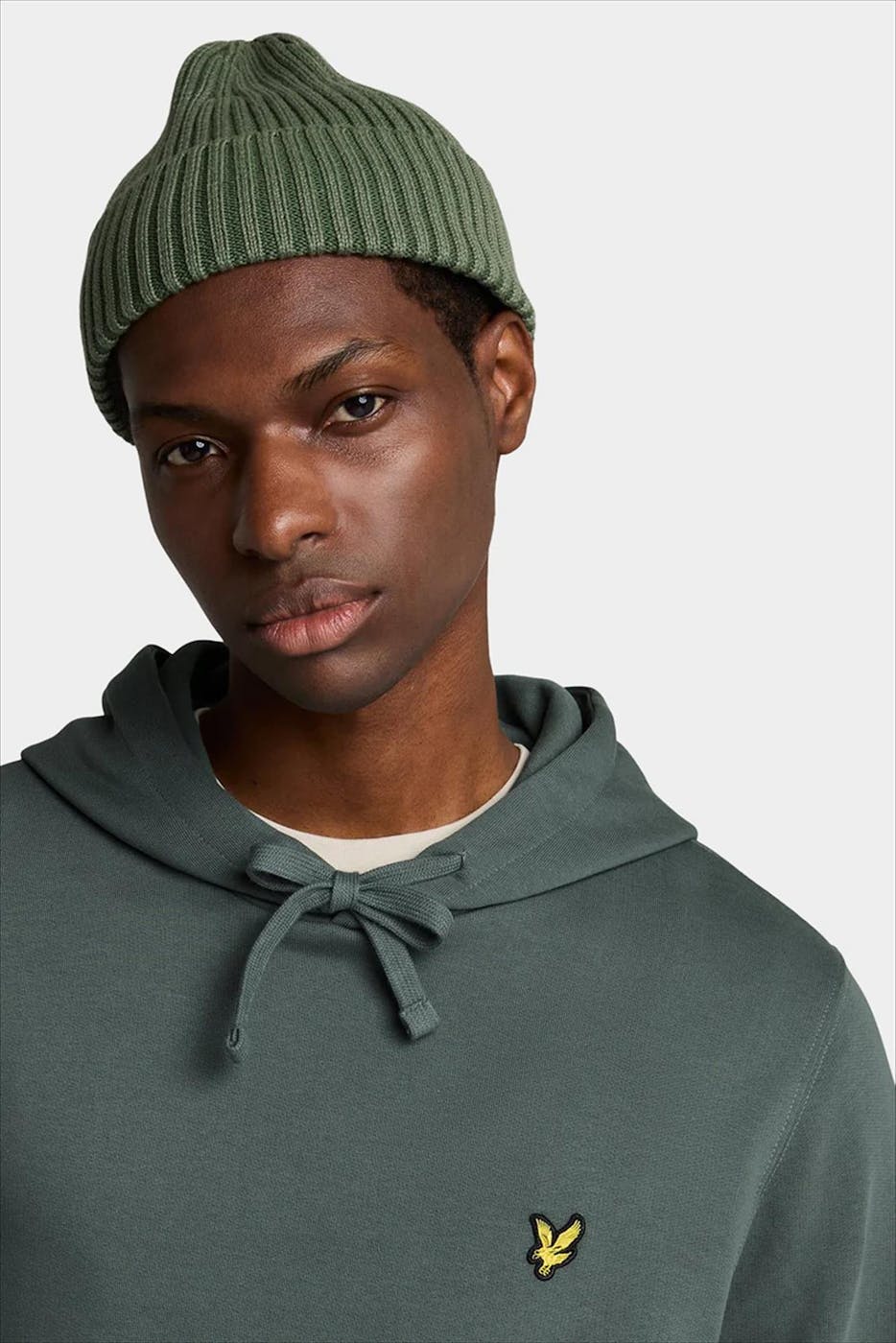 Lyle & Scott - Groene Pullover hoodie
