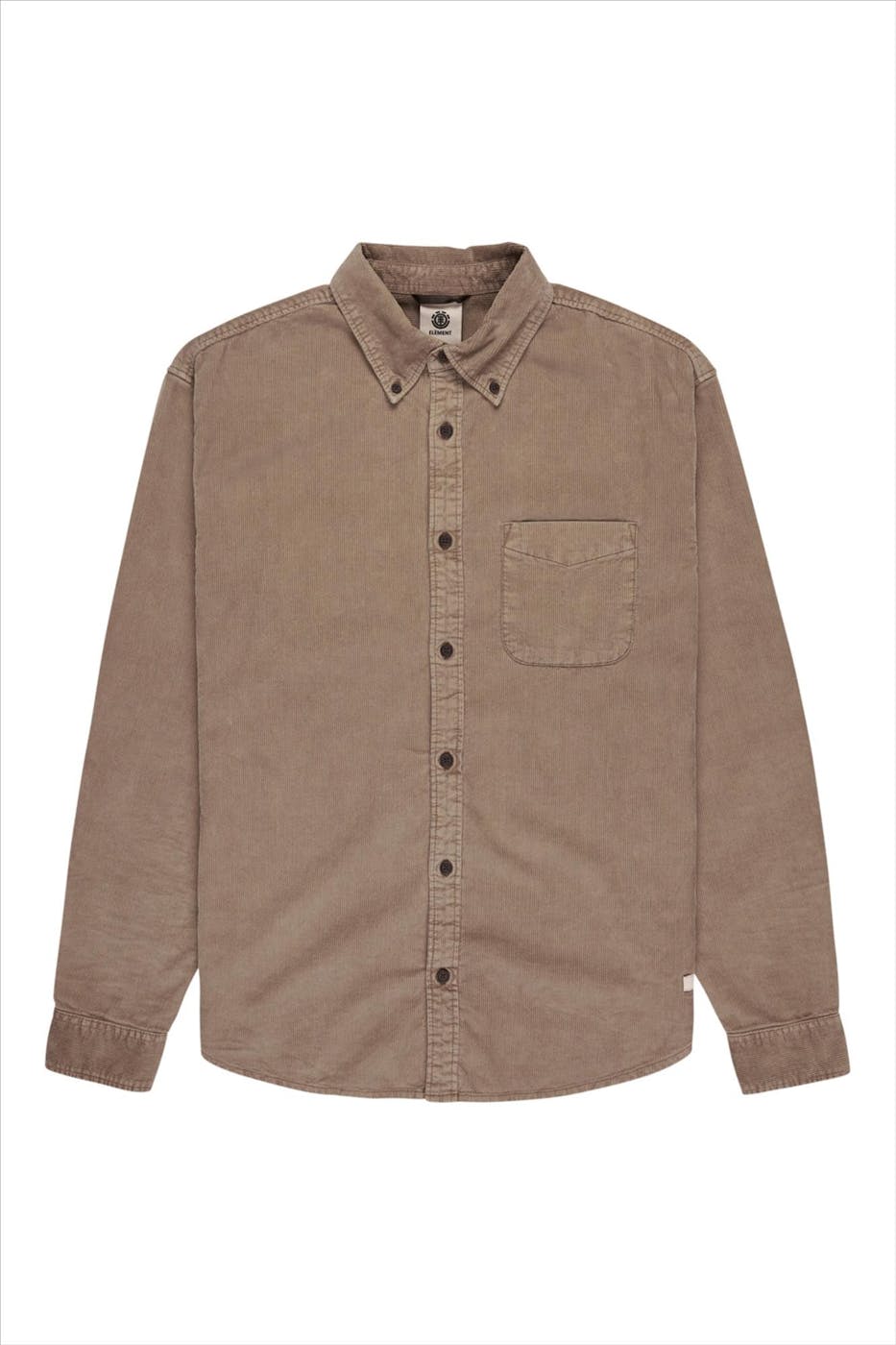 Element - Beige Regular Corduroy hemd