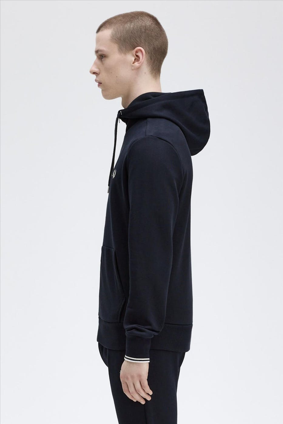 Fred Perry - Donkerblauwe Zip Through hoodie
