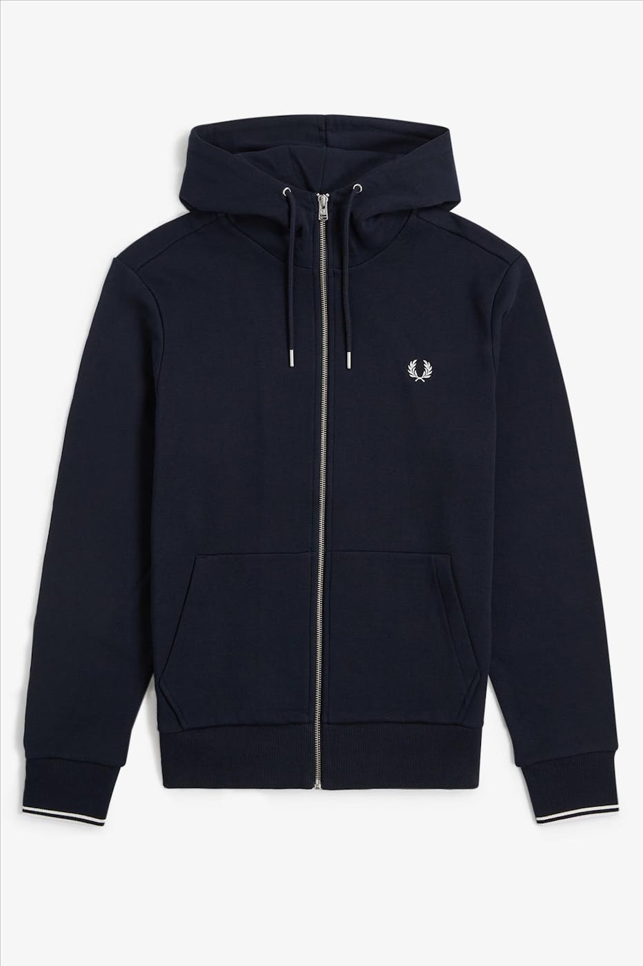 Fred Perry - Donkerblauwe Zip Through hoodie