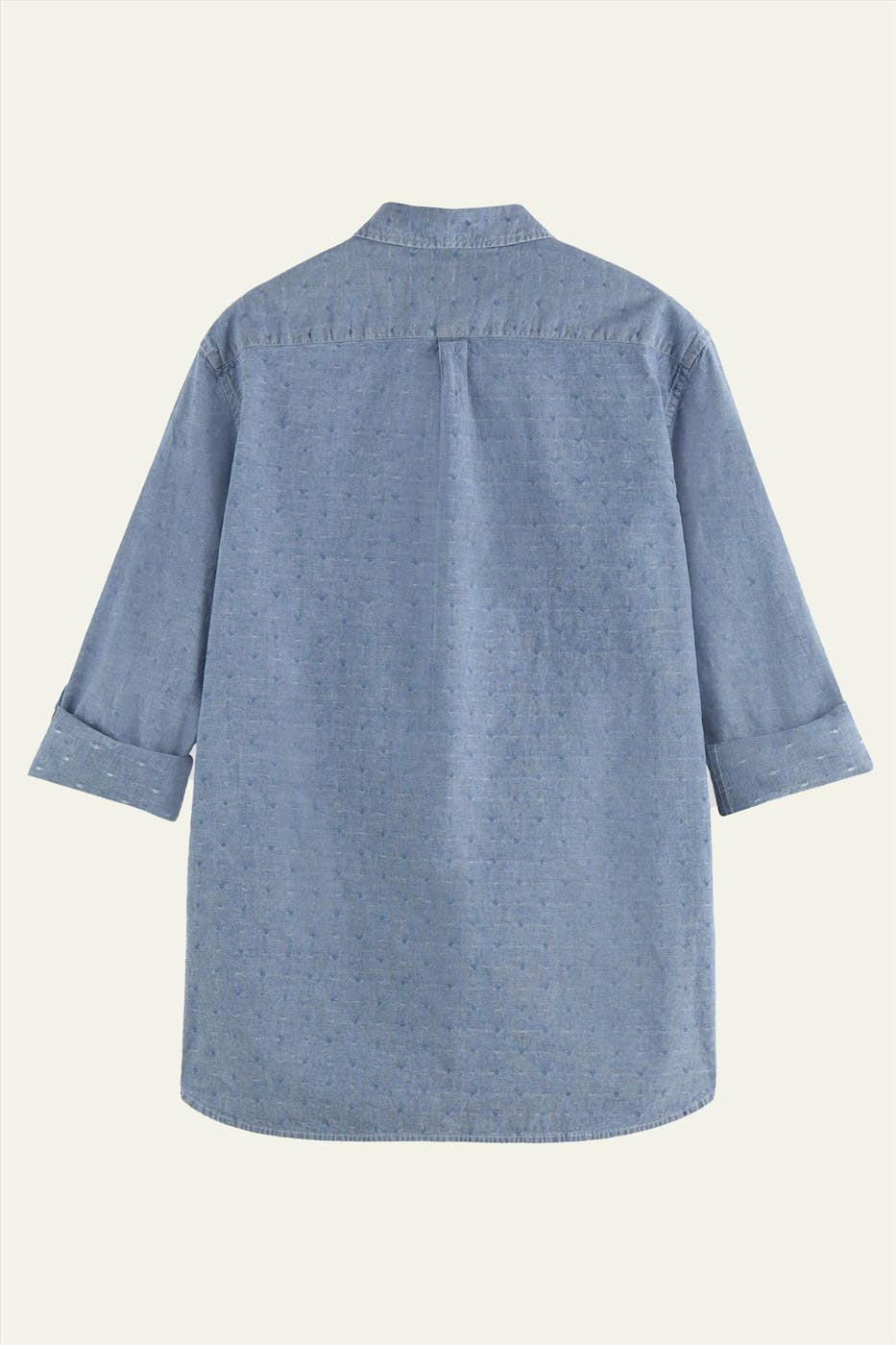 Scotch & Soda - Blauw long-sleeved buttoned hemd