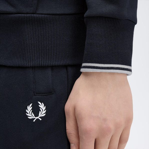 Fred Perry - Donkerblauwe Zip Through hoodie