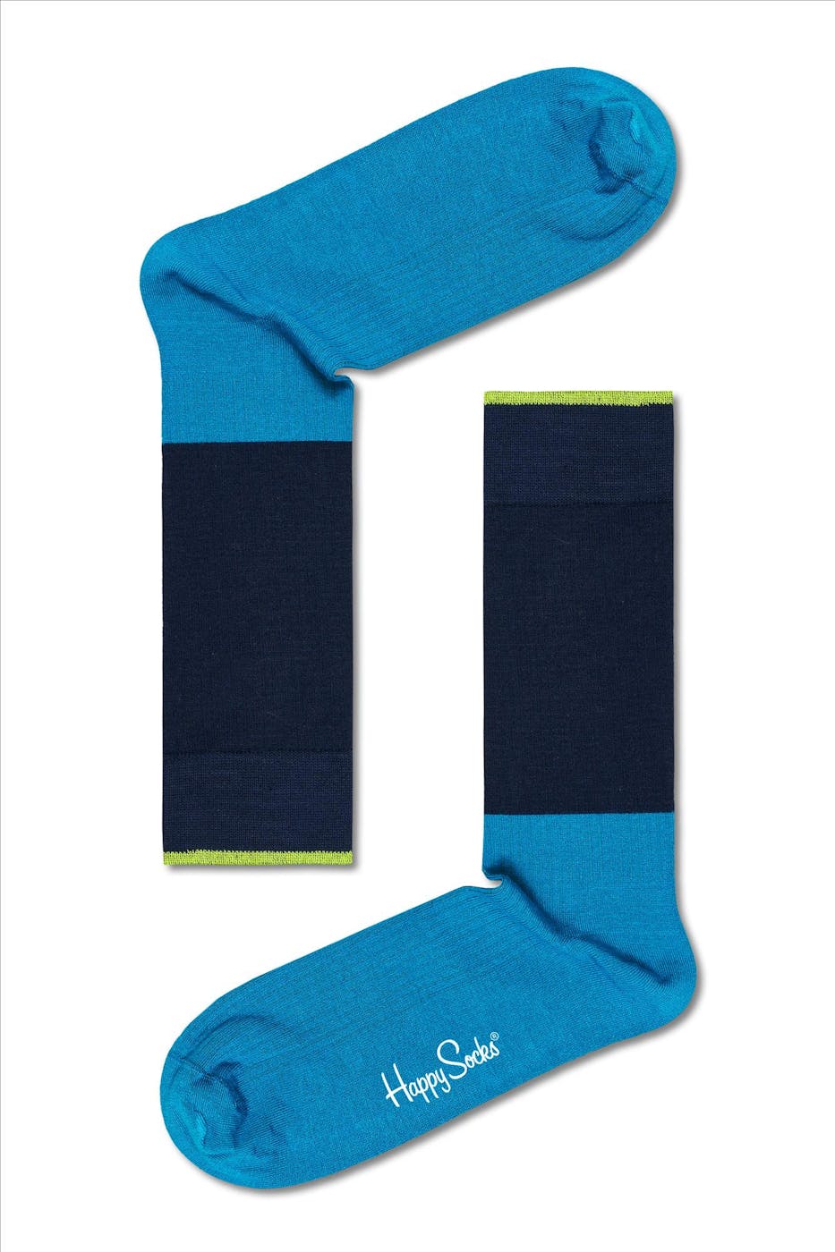 Happy Socks - Blauwe I Am Blocked sokken, maat: 41-46