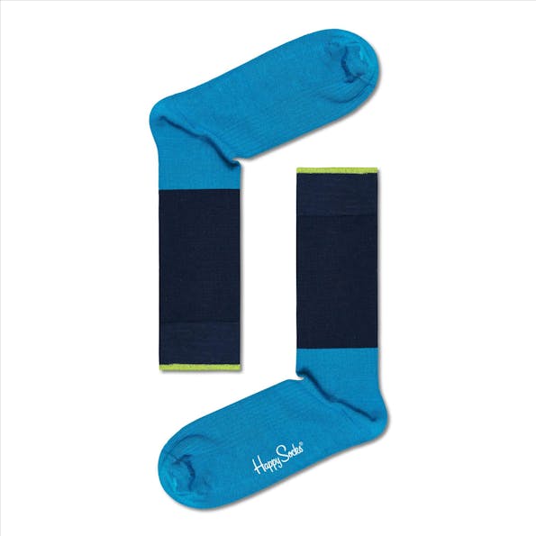 Happy Socks - Blauwe I Am Blocked sokken, maat: 41-46