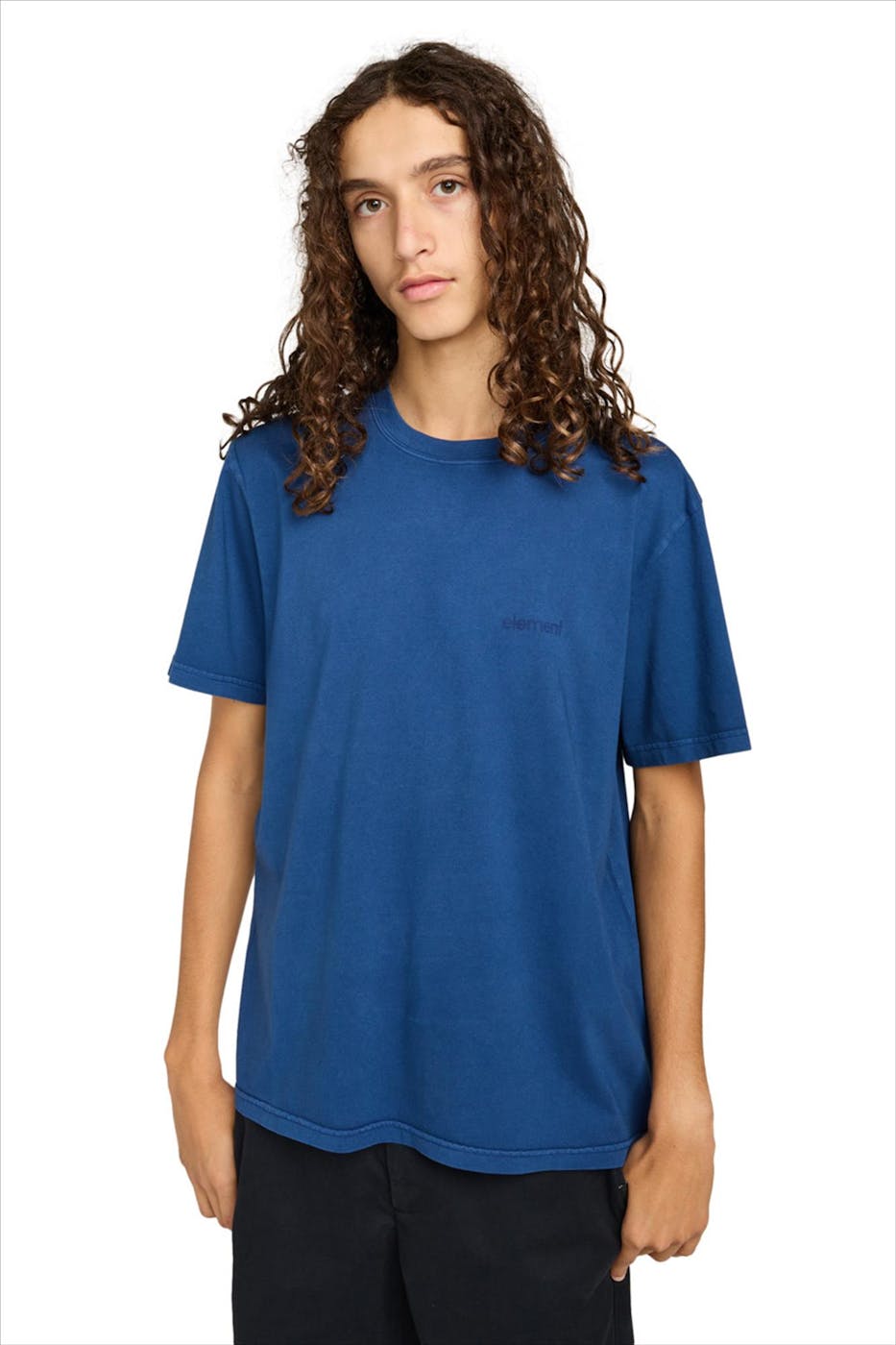Element - Middenblauwe Lowcase Pigment T-shirt