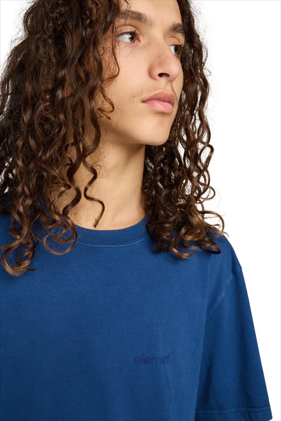 Element - Middenblauwe Lowcase Pigment T-shirt