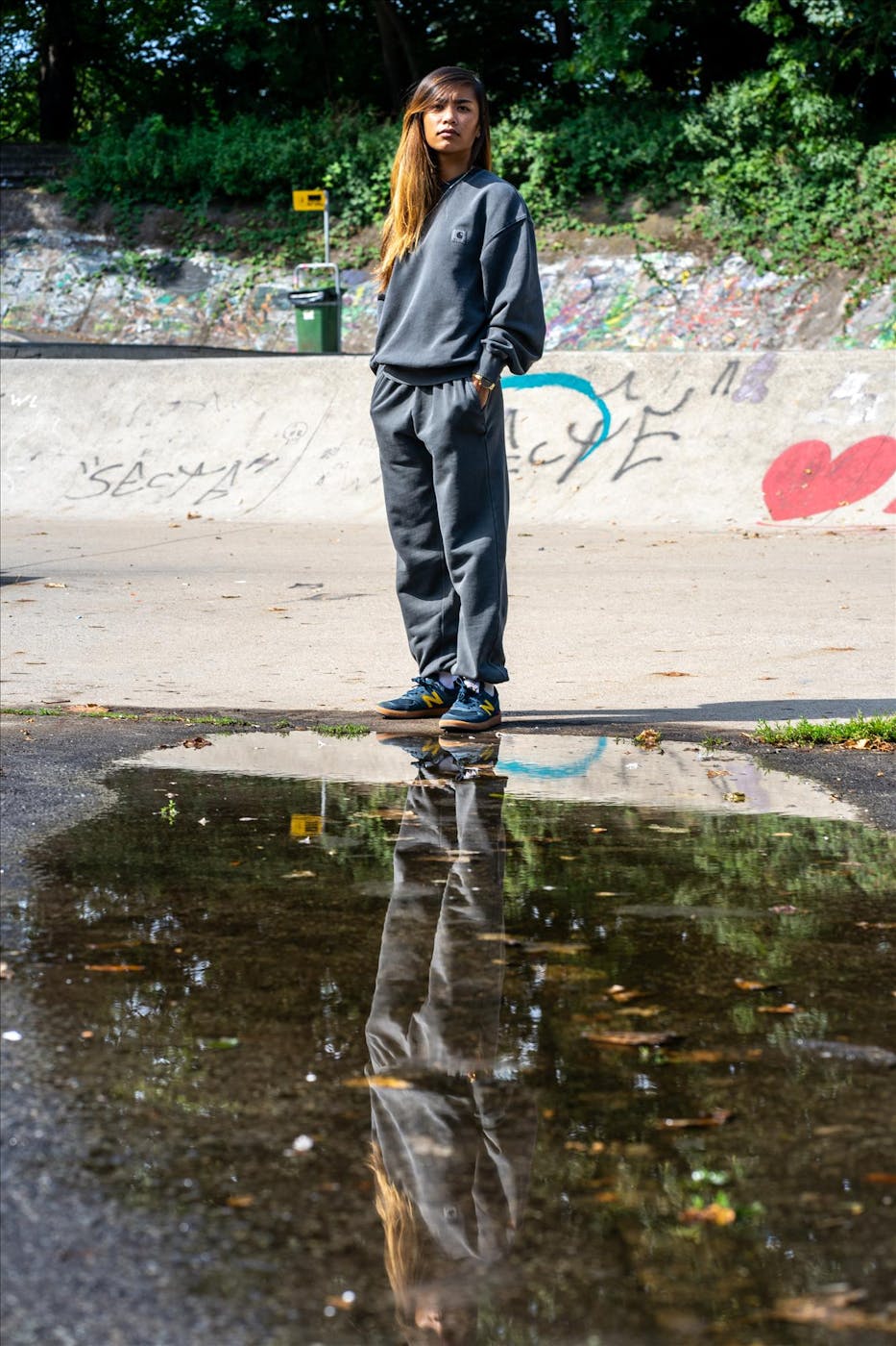 Carhartt WIP - Donkergrijze Nelson sweatpant