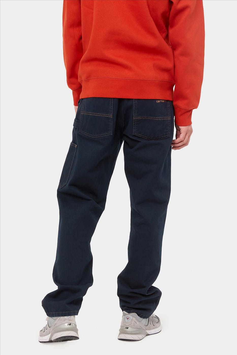 Carhartt WIP - Donkerblauwe Double Front Pant