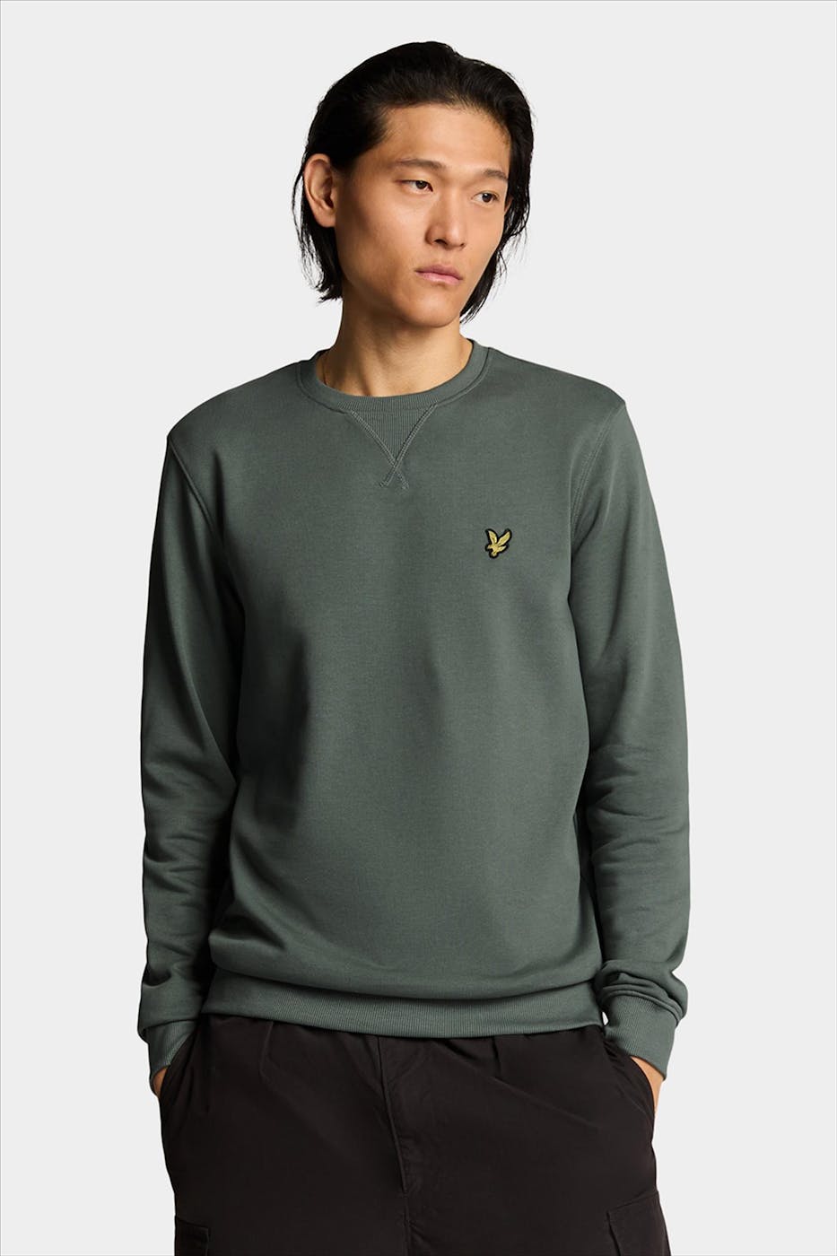 Lyle & Scott - Groene Crew Neck sweater