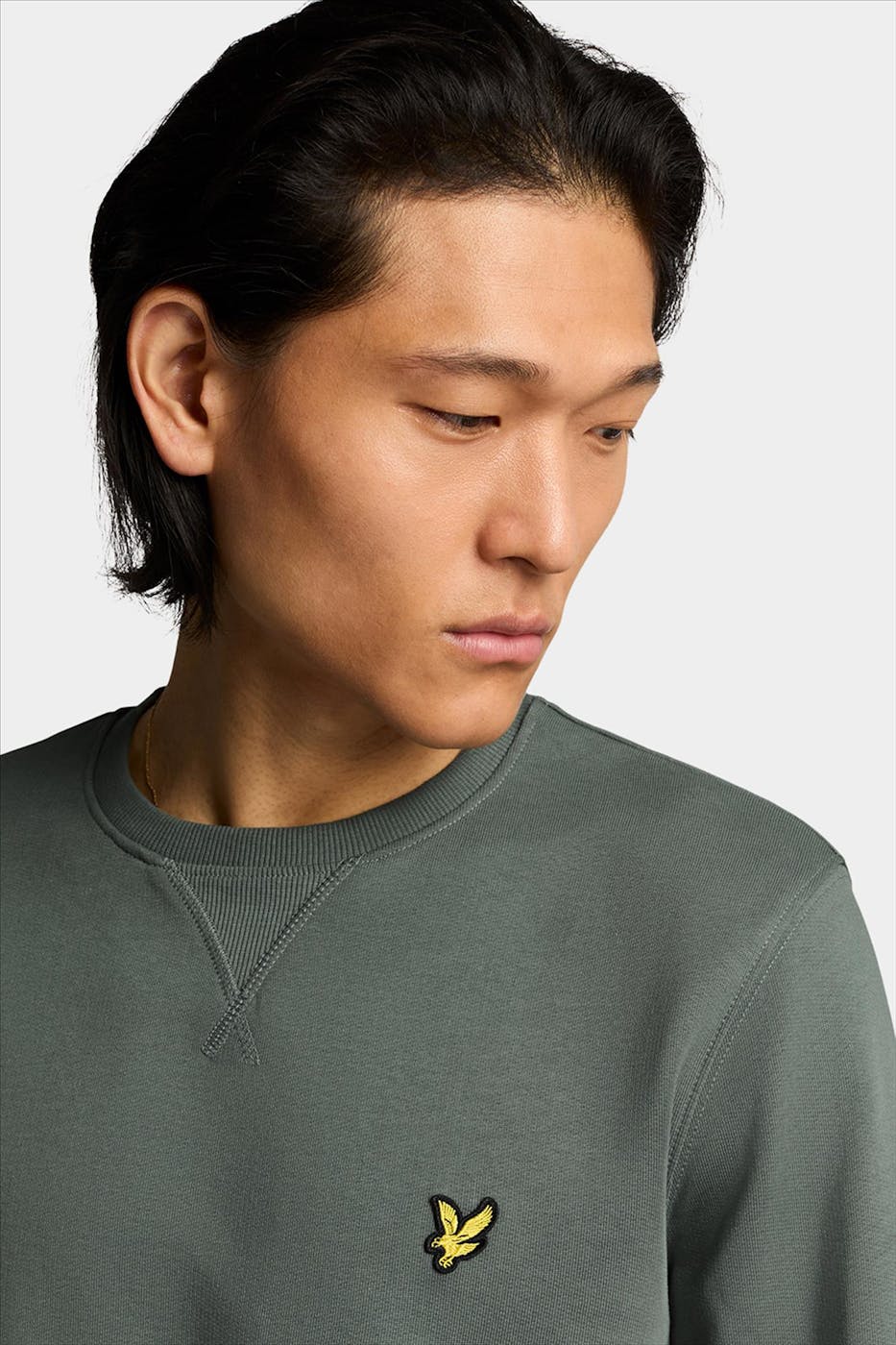 Lyle & Scott - Groene Crew Neck sweater