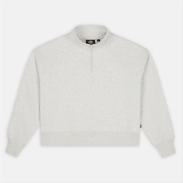 Dickies - Lichtgrijze Half Zip Summerdale sweater