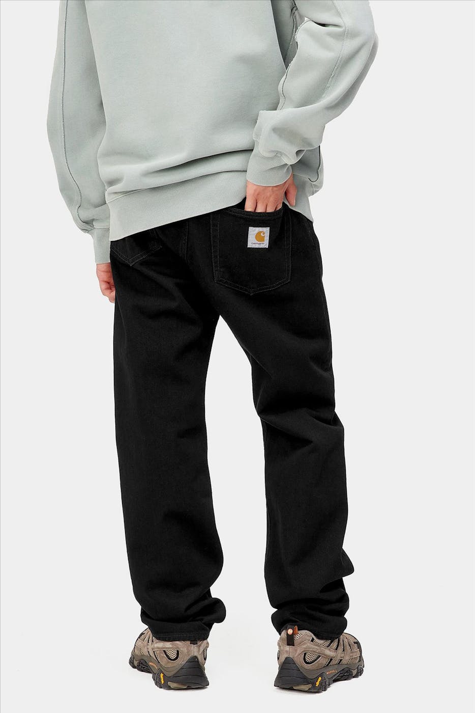 Carhartt WIP - Zwarte Pontiac straight jeans