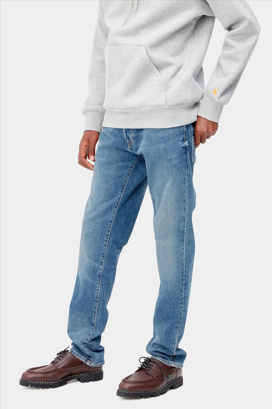 Carhartt WIP - Blauwe Klondike Pant straight tapered jeans