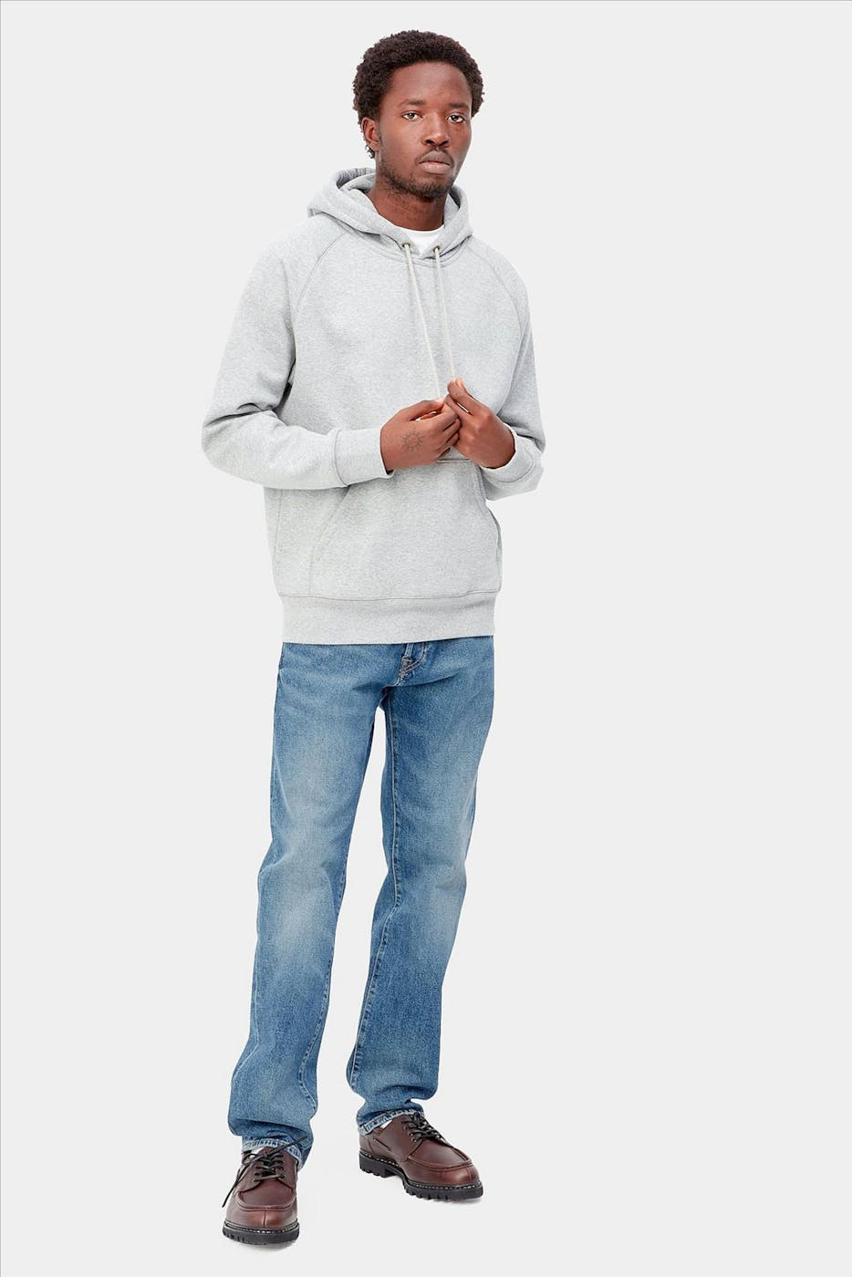 Carhartt WIP - Blauwe Klondike Pant straight tapered jeans