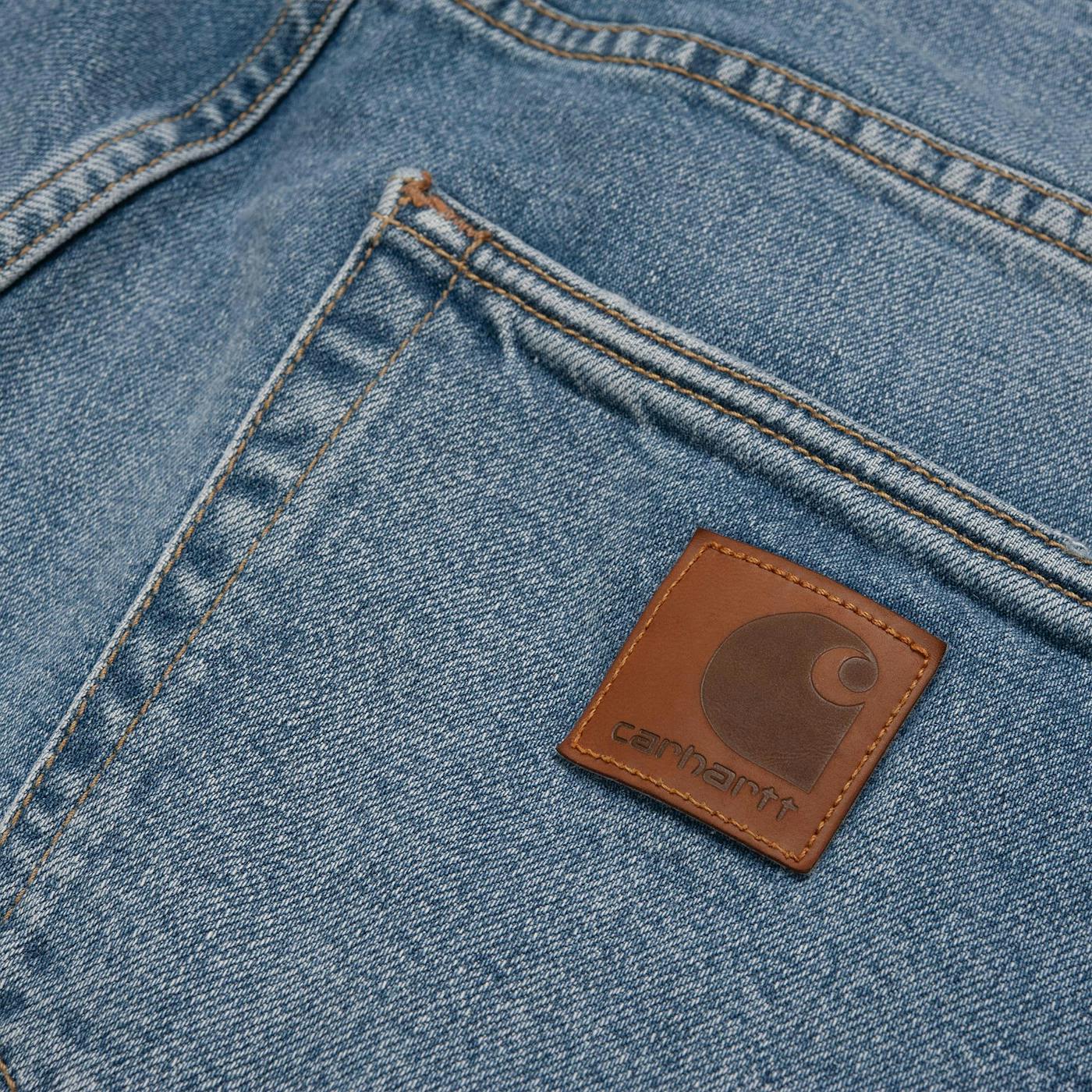 Carhartt WIP - Blauwe Klondike Pant straight tapered jeans