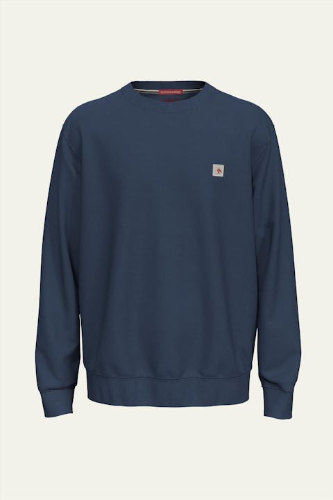 Scotch & Soda - Blauwe Logo Patch sweater