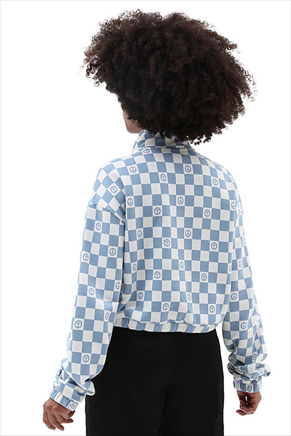 Vans - Wit-Blauwe Left Chest Print sweater