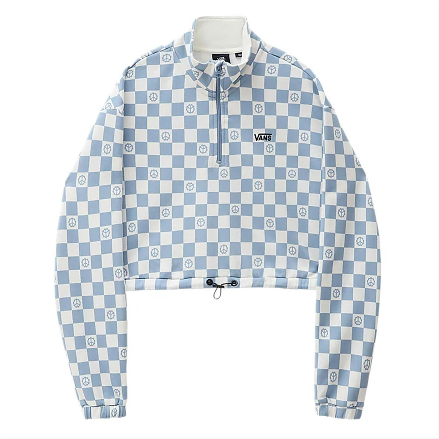 Vans - Wit-Blauwe Left Chest Print sweater