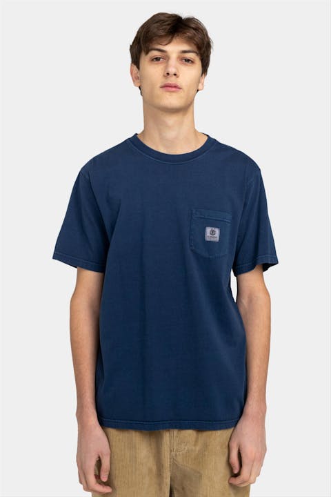 Element - Donkerblauwe Basic Pocket T-shirt
