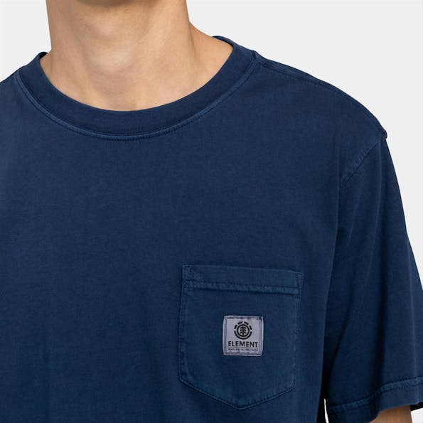 Element - Donkerblauwe Basic Pocket T-shirt
